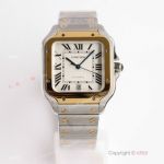 GF Factory Replica Santos de Cartier 39.8mm Two Tone Watch Miyota9015 Movement